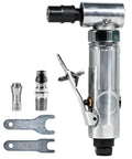 Right Angle Air Die Grinder, 22000Rpm Pneumatic Tool With 1/4 Inch Chuck And Flow Regulator, with accessories for precision work.