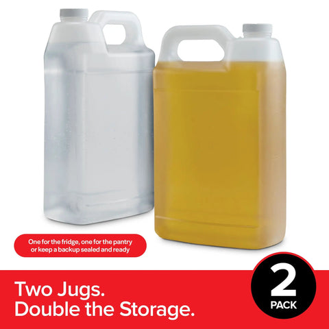 1 Gallon Water Jug BPA Free Empty Container With Leak Proof Cap Made From Food Grade Plastic Great For Storing Water Juices Cooking Oils