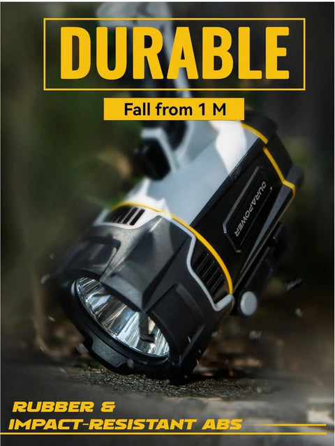 Ultra Bright Waterproof Boat Spotlight Handheld Flashlight, IP67 Submersible With 1148ft Long Range, showing durability.