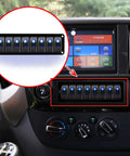 Eight Gang Rocker Switch Panel With Aluminum Waterproof Dash Mount for 12V and 24V Vehicles Boats RVs and Trailers, installed
