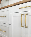 Fluted Champagne Bronze Cabinet Pulls 5 Inch Hole Center 10 Pack Decorative Hardware Handles For Kitchen Cabinets And Vanities