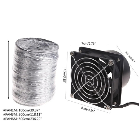 USB Must Have Adjustable Speed Solder Smoke Absorber Fume Extractor Fan With Pipe Tube Ventilation Compact 7X7CM