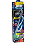 Ontel Turbo Pump automatic liquid transfer pump in box; gray handheld device with white flexible hose.