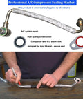 Must Have AC Seal Kit 195Pcs O Ring And Gasket Set showing professional AC compressor sealing washer for R134a systems repair.