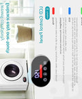 No Sweat Portable Cordless Washer Dryer Combo With Rechargeable Spin Cycle And Big Led Display for laundry management.