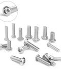 Stainless Steel Fastener Kit With 810 Pieces Nuts Bolts And Washers For DIY Projects showing M3 M4 M5 M6 socket cap screws