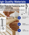 High-quality metal fastening with anti-loosening design for Grab And Go All In One Crib Hardware Kit with 16 hex socket cap bolts.