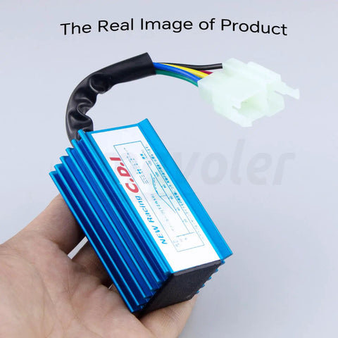 6 Pin AC CDI Ignition Coil Aluminum Alloy Racing CDI Box For Motorcycle ATV Dirt Bike Scooter 125cc 150cc 200cc 250cc Blue