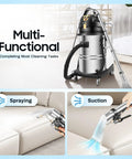 Badass Commercial Carpet Cleaner 60L 3 In 1 Industrial Steam Vacuum For Hotels showcasing multi-functional cleaning for upholstery.