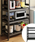 Heavy Duty 3 Tier Garage Shelving Unit With Wheels, Adjustable Metal Storage Racks in kitchen, built to last carbon steel, 60x40x80 cm