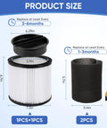 Upgrade Your Shop-Vac With This Replacement Cartridge Filter For 4-16 Gallon Wet Dry Vacuums, Compatible With 90304. Size details.