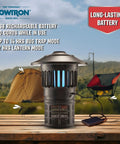 Bug Trap Lantern 2-In-1 Mosquito Trap And LED Camping Lantern with USB rechargeable battery, cordless use outdoors