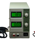 Beefy Lab Grade Variable DC Power Supply 0 To 18 Volts And 0 To 3 Amps With Low Ripple And Tight Regulation Includes Alligator Clips