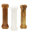 Three-pack Puppy Teething Starter Kit With 2 Chew Toys And 1 Natural Treat For Puppies Bacon And Chicken Flavor Small Dogs Up To 25 Lbs
