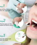 2 Pack LED Lighted Dental Mirror With Anti Fog Lens Ultra Clear Mouth Inspection Mirror For At Home Dental Checkups Dentist Grade Quality Dual Mirrors For Easy Self Care, woman using mirror