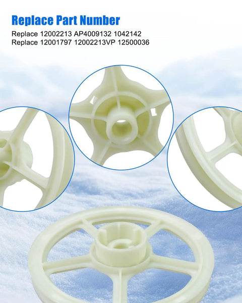 Close-up of Washer Thrust Bearing Kit For Whirlpool Maytag Amana Washers Heavy Duty High Load Shaft Support components on fabric.