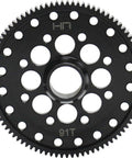 Front view of SATF891E 91T 48P Steel Spur Gear for Arrma 1/10 4X4 RC Car Upgrade highlighting durable steel construction