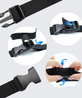 Three Pack Heavy Duty Nylon Tie Down Straps with Buckles, Adjustable 1 Inch by 47 Inch, Quick Release Lashing Straps details