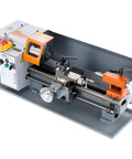 Precision Benchtop Metal Lathe 7 X 14 Inch With 0-2200 RPM Variable Speed And 500W Brush Motor External Poly-V Belt Drive