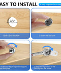 Installation steps for Five Eighth Inch Toolbox Lock With Keys Keyed Alike Tubular Cam Lock Zinc Alloy