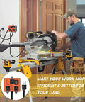 Automatic Vacuum Switch For Power Tools With Dual Outlets And Auto On Off Mode With Delay installed in workshop