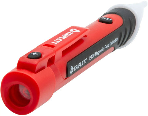 ET30 Non Contact Magnetic Field Detector For AC DC And Permanent Magnets Built In Self Test Magnet And LED Flashlight Handy Workhorse For Testing Solenoid Valves Pneumatic Hydraulic Equipment And Speaker Coils