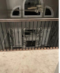 Real Deal Black Wrought Iron Square Balustrade Spindle With Heavy Duty Stair Railing Posts For Deck Porch Balcony And Pool Fence Setup Quick To Mount Screw Kit Supercharge Your Yard Safety Gear Right Now on upper level railing.
