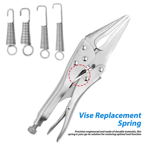 24 Piece Vise Grip Spring Clamp Replacement Springs Set For Pliers In 30mm, 40mm, 50mm, And 55mm Sizes, Carbon Steel Construction