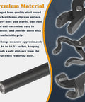 V Bit Blade Tongs Set for Knife Making And Bladesmithing, heavy-duty steel with wax surface, close-up of tong joints and grip