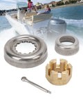 Heavy Duty Marine Prop Nut Kit Built Tough For Yamaha Outboard Engines 30HP To 60HP 66T W4599 00 on boat with water