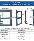 Slick Carbon Steel Hidden Drywall Access Panel With Push To Open Design For Seamless Wall And Ceiling Cover That Is Hassle Free And Gets The Job Done For Hvac Plumbing And Electrical Work In 16X24 dimensions and specifications.