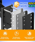 Heavy Duty Spare Tire Mount Bracket For Trailers And Carriers, 300 Lb Capacity, showcasing rustproofing and high-quality steel.