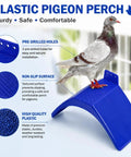 Plastic pigeon perch featuring sturdy design with non-slip surface and pre-drilled holes. 20 Pcs Dove Rest Stand Set Lightweight Plastic Bird Perches For Pigeons And Parrots Durable Dwelling Frame Cage Accessory Ideal For Play And Rest In Your Aviary.