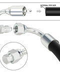 quarter inch JIC hydraulic fittings with swivel end