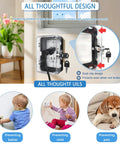 Heavy Duty Childproof Outlet Lock Box With Two Durable Keys, Tool Free Install, Universal Fit, Black Socket Protector installed