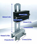 2 Pack Square Limit Switch Magnets With Mounting Brackets For Automatic Sliding Gate Openers Replacement Accessories Universal Compatibility And Durable Easy Install For Electric Gate Opener Systems, with visible dimensions and metal components.