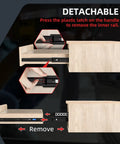 Push To Open Soft Close Drawer Slides 14 Inch 100 Lb Load Capacity Side Mount Ball Bearing Rails detachable system