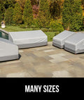 Waterproof Large Outdoor Patio Sofa Cover For 3 Seater 80 Inch Heavy Duty 600D Furniture Cover with interlocking seams