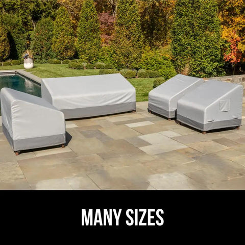 Waterproof Large Outdoor Patio Sofa Cover For 3 Seater 80 Inch Heavy Duty 600D Furniture Cover with interlocking seams