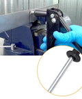 Using Aluminum Blind Rivets Kit One Eighth By Half Inch, 100 Pieces Black Pop Rivets For DIY Home Projects on metal surface