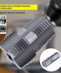 Electric Drill PVC Pipe Threader Kit with Internal and External Threading for One Half Inch Three Quarter Inch and One Inch NPT Pipes Works with Any Drill for Quick Easy Pipe Threading on the Job