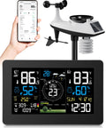 Dope All In One WiFi Weather Station Indoor Outdoor With Rain Gauge And Wind Speed Direction Large 7.5 Inch Display