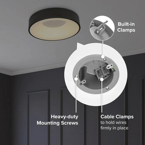 18 Cu In PVC Old Construction Ceiling Junction Box For Old Work Non Metallic J Box ETL Listed 2 Hour Fire Rating Gray 10 Pack