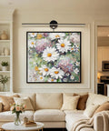 32 Inch Picture Lights For Bathroom Vanity And Over Mirror Wall Lighting, Black Fixture Above Floral Artwork