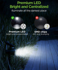 Solar Powered Outdoor Landscape Spotlight Set Of 4 Waterproof Security Lights illuminating pathway at night