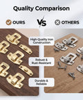 Bulk 100 Set Iron Toggle Hasp Latches With Screws For Jewelry Boxes Wood Cabinets And Storage Projects Yellow Heavy Duty Hardware Upgrade quality comparison of latches.