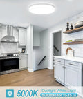 Non Dimmable 18W 1650LM 5000K Daylight Flush Mount LED Ceiling Light in modern kitchen setup