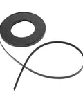 Solid Grip 6Mm GT2 Timing Belt For 3D Printers Steel Reinforced Polyurethane Coating black open design, detailed view of the belt.