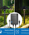 All In One LED Pathway Lighting Kit With 8 Low Voltage Landscape Lights 60W Transformer 100 Ft Landscape Wire 3000K