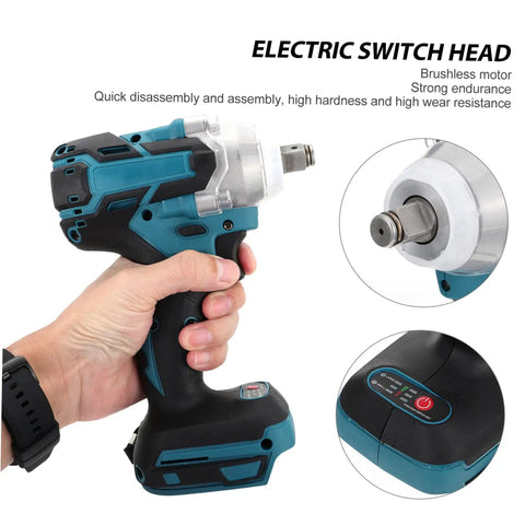 Kickstart Your Garage Game With This Badass Kallory Rechargeable Electric Impact Wrench. Boasting High Torque Power For Effortless Tire Swaps And Quick Maintenance. No Battery Included But Ready To Rock Any Project. A Serious Pro Grade Tool That Makes